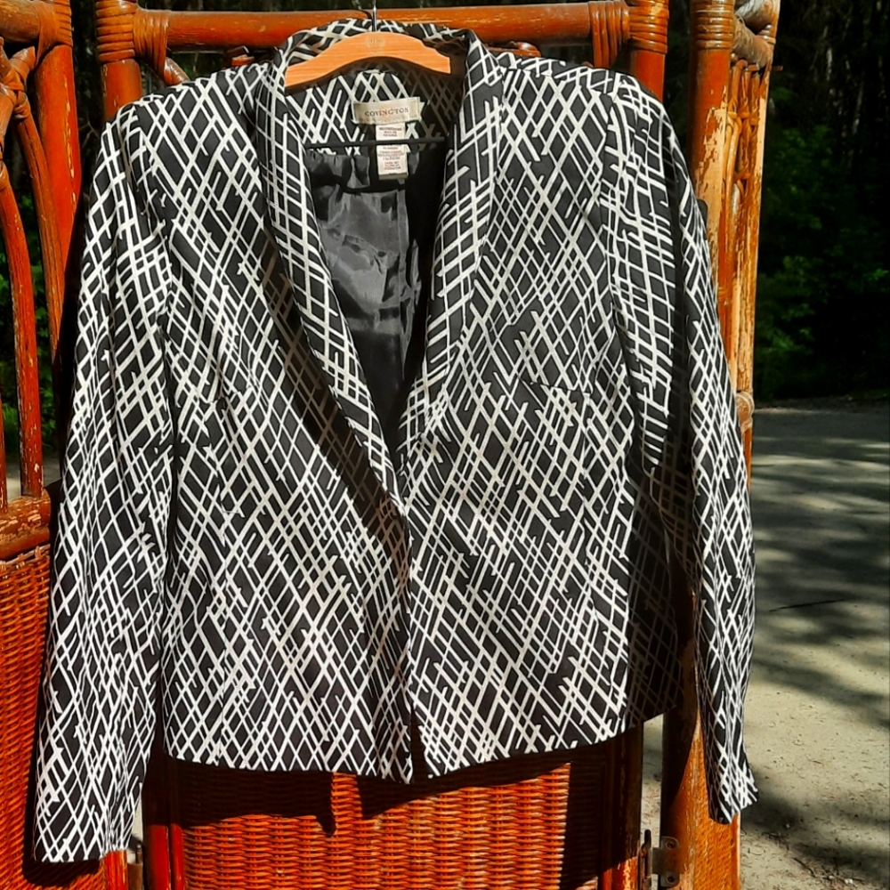 🍀3/15 Covington Black & White Suit Jacket